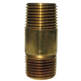 JMF Company 3/4 in. MPT X 3/4 in. D MPT Brass Nipple 6 in. L