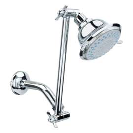 OakBrook Chrome PVC 5 settings Adjustable Showerhead 1.8 gal