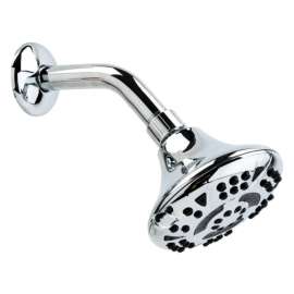 OakBrook Chrome PVC 5 settings Wallmount Showerhead 1.8 gal