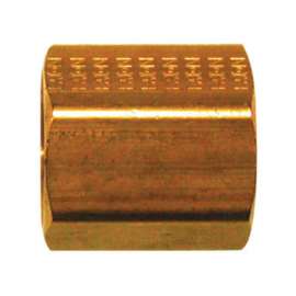 JMF Company 1/4 in. Flare X 1/4 in. D Flare Yellow Brass Inverted Union
