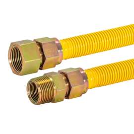 Eastman 3/4 in. FIP X 3/4 in. D MIP 24 in. Stainless Steel Gas Connector