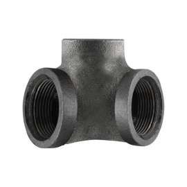 Pipe Decor 3/8 in. FIP X 3/8 in. D FIP 3/8 in. D FIP Black Malleable Iron Pipe Decor Tee