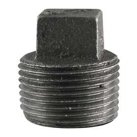 Pipe Decor 3/8 in. MIP X 3/8 in. D MIP Black Malleable Iron Plug