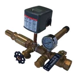 Campbell 1 in. MPT X 1 in. D Barb Brass Manifold
