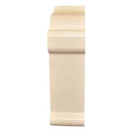 Plastx 8 in. H X 2-1/2 ft. W 1-Way White ABS Plastic Baseboard Heater Cover