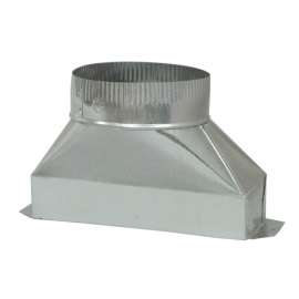 Deflect-O 4 in. D X 10 in. L Galvanized Steel Duct