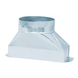 Deflect-O 5 in. D X 10 in. L Galvanized Steel Duct