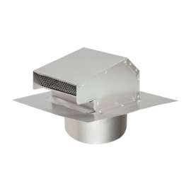 Deflect-O 4 in. D Aluminum Roof Cap With Tailpipe