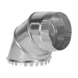 Imperial 6 in. D X 6 in. D Adjustable 90 deg Galvanized Steel Top or Side Take-Off