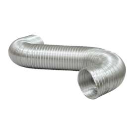 Deflect-O Jordan 3.25 in. L X 3 in. D Silver Aluminum Semi-Rigid Vent Duct