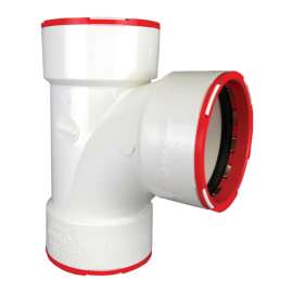 Charlotte Pipe ConnecTite Schedule 40 1-1/2 in. Hub X 1-1/2 in. D Hub PVC Sanitary Tee 1 pk