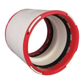 Charlotte Pipe ConnecTite Schedule 40 2 in. Hub X 2 in. D Hub PVC Coupling 1 pk