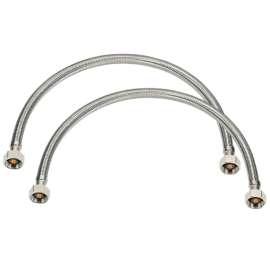 Homewerks 1/2 in. FIP X 1/2 in. D FIP 20 in. Braided Stainless Steel Supply Line