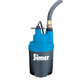 Simer Smart Geyser 1/4 HP 1800 gph Thermoplastic Electronic Switch Bottom AC Submersible Utility Pum