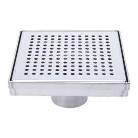 BK Products 2 in. D Nickel Square Shower Drain