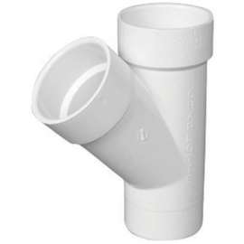 Charlotte Pipe Schedule 40 3 in. Hub X 3 in. D Hub PVC Street Wye 1 pk