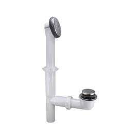 Keeney Lok stop 1-1/2 in. D Chrome Plastic Bath Drain