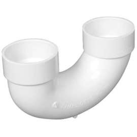 Charlotte Pipe Schedule 40 1-1/2 in. Hub X 1-1/2 in. D Hub PVC U-Bend 1 pk