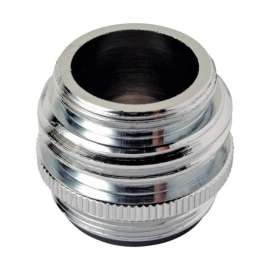 BrassCraft Dual Thread 15/16 in.-27M, 075 GHT x 55/64 in.-27F Chrome Plated Aerator Adapter