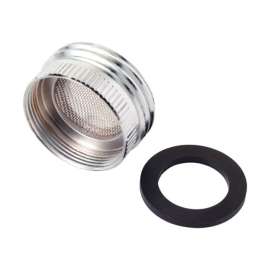 BrassCraft Dual Thread 15/16 in. F x 3/4 in. M Chrome Aerator Adapter