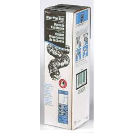 Deflect-O Supurr-Flex 300 in. L X 4 in. D Silver Aluminum Dryer Transition Duct