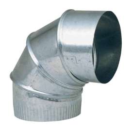 Imperial 9 in. D X 9 in. D Adjustable 90 deg Galvanized Steel Furnace Pipe Elbow