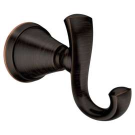 Moen Medium Brushed Bronze Metal 2-5/8 in. L Rope/Tarp Hook 20 lb 1 pk