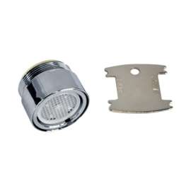 Danco Dual Thread 15/16 in.-27M x 55/64 in.-27F Chrome Faucet Aerator
