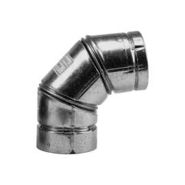 Selkirk 4 in. D X 4 in. D 90 deg Stainless Steel Pellet Stove Vent Elbow