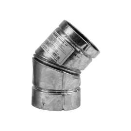 Selkirk 4 in. D X 4 in. D 45 deg Stainless Steel Pellet Stove Vent Elbow