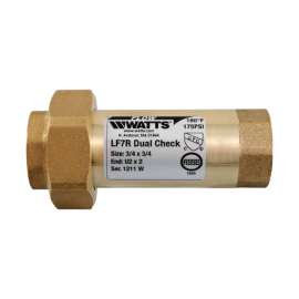 Watts 3/4 in. D X 3/4 in. D Threaded Brass Double Check Valve