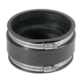 Fernco Schedule 40 4 in. Hub X 4 in. D PVC Flexible Coupling 1 pk