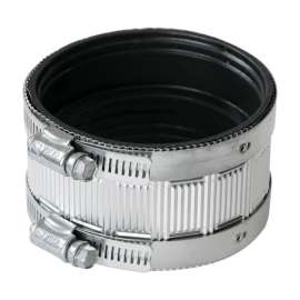 Fernco Schedule 40 3 in. 3 in. D PVC No Hub Coupling 1 pk