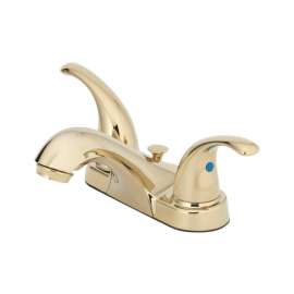 OakBrook Brass Two-Handle Bathroom Sink Faucet 4 in.