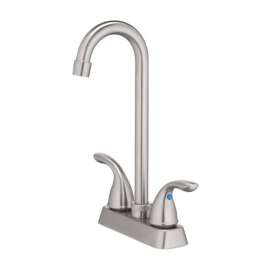 OakBrook Two Handle Brushed Nickel Bar Faucet