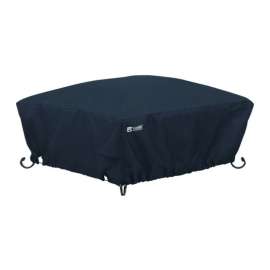 Classic Accessories 12 in. H X 36 in. W X 36 in. L Black Polyester Fire Pit Cover
