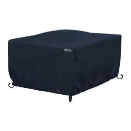 Classic Accessories 22 in. H X 42 in. W X 42 in. L Black Polyester Fire Pit Cover