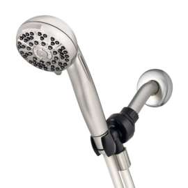 Waterpik PowerPulse+ Brushed Nickel 6 settings Handheld Showerhead 1.8 gpm
