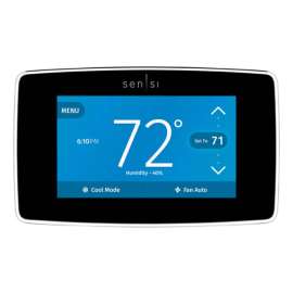 Sensi Built In WiFi Heating and Cooling Touch Screen Smart Thermostat