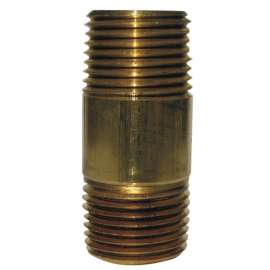 JMF Company 1/4 in. MPT X 1/4 in. D MPT Brass Nipple 2 in. L