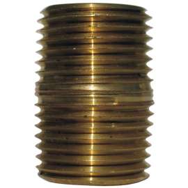 JMF Company 3/8 in. MPT Brass Close Nipple