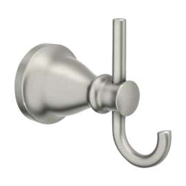 Moen Hilliard 2 in. W X 2.34 in. L Brushed Nickel Robe Hook