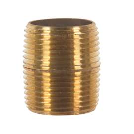 JMF Company 1 in. MPT Brass Close Nipple