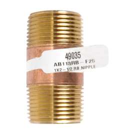 JMF Company 1 in. MPT Red Brass Nipple 2-1/2 in. L