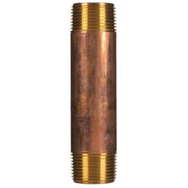 JMF Company 1 in. MPT Red Brass Nipple 5 in. L