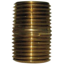 JMF Company 1-1/4 in. MPT Red Brass Close Nipple
