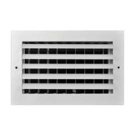 Tru Aire 8 in. H X 12 in. W 1-Way White Aluminum Wall/Ceiling Register