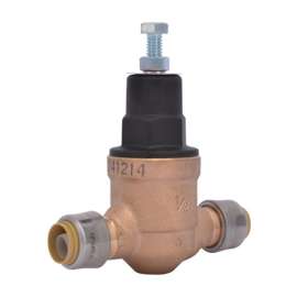 Cash Acme Push to Connect Bronze Pressure Regulator Valve