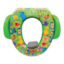 Ginsey Sesame Street Framed Friends Round Soft Child's Toilet Seat