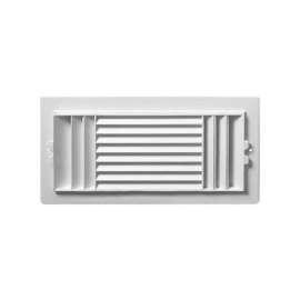 Deflect-O Jordan 12 in. H X 6 in. W 3-Way White Plastic Ceiling Register